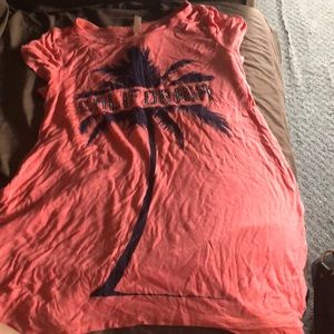 Coral colored T-shirt